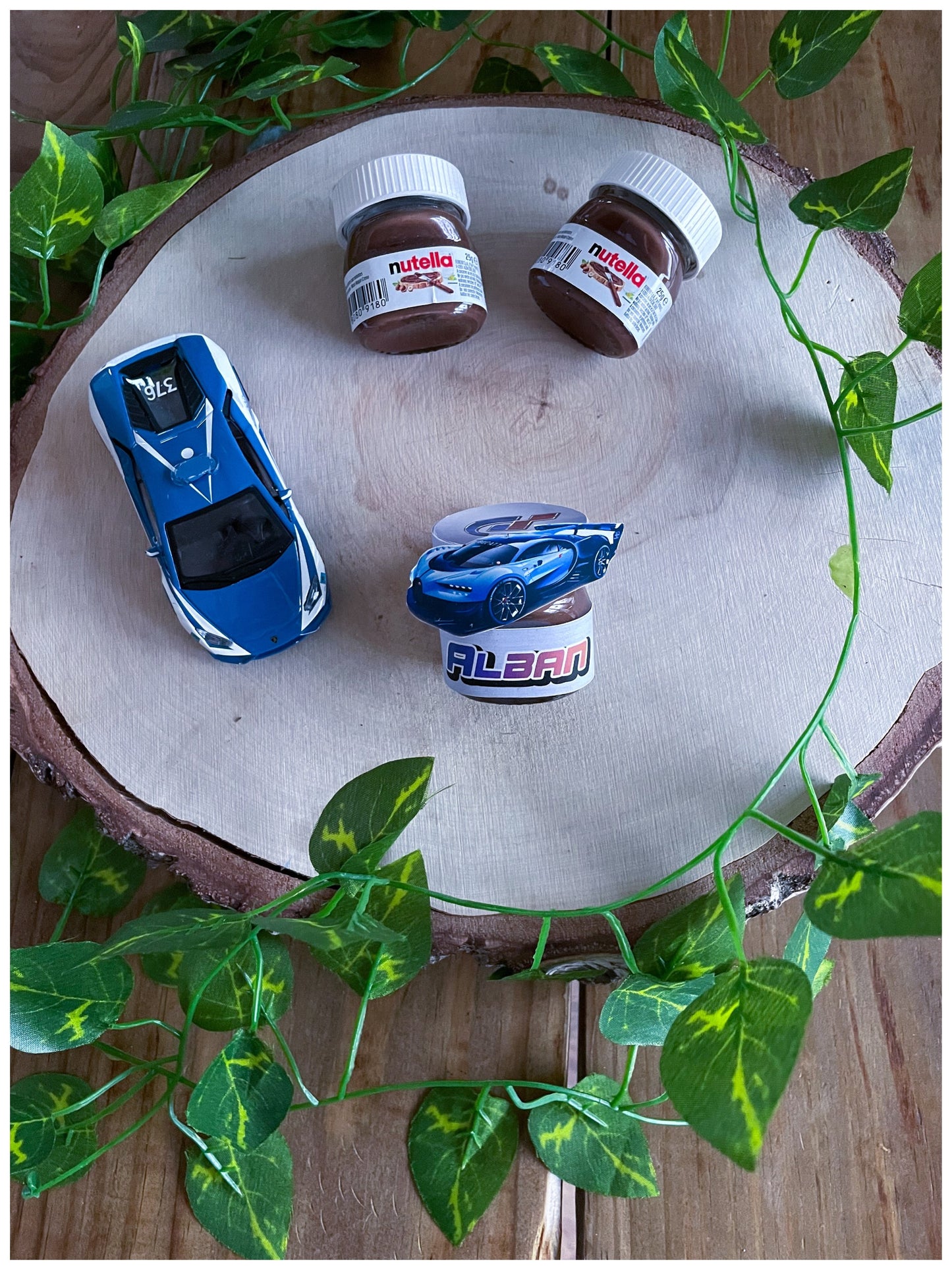 Mini pot de nutella personnalisé