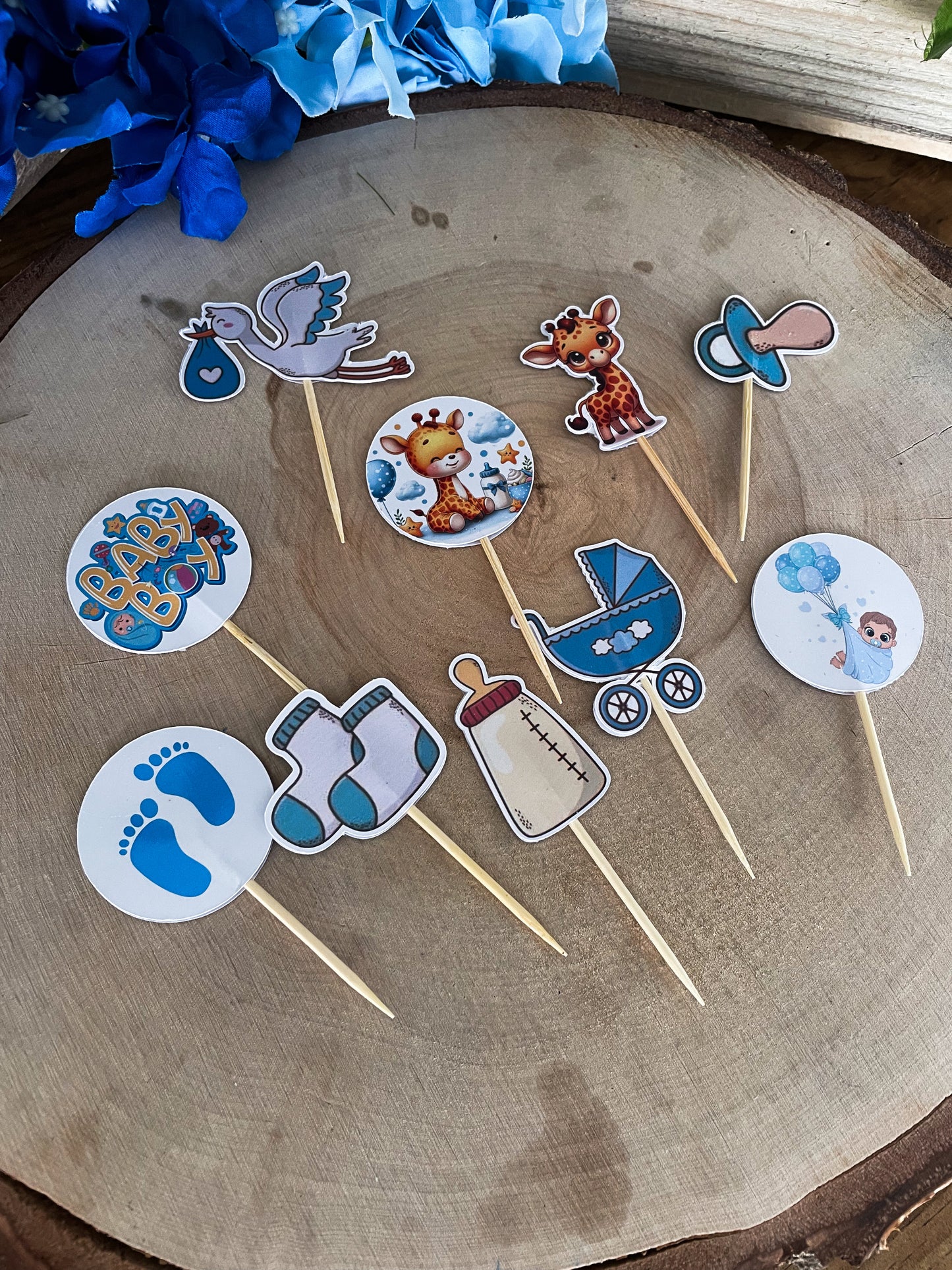 Cupcake Toppers ( Pic décoratif ) x 10