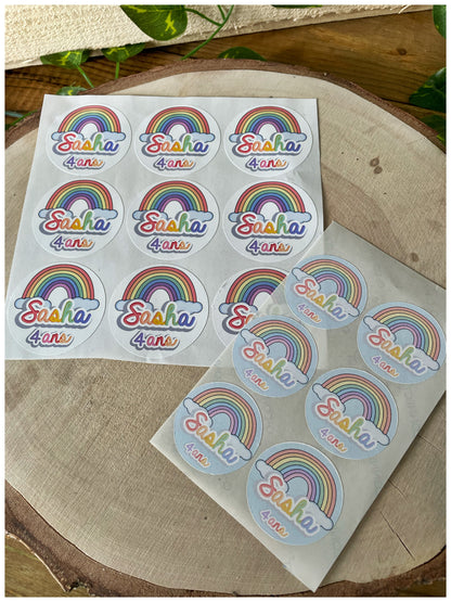 Lot de 15 Stickers personnalisées rond