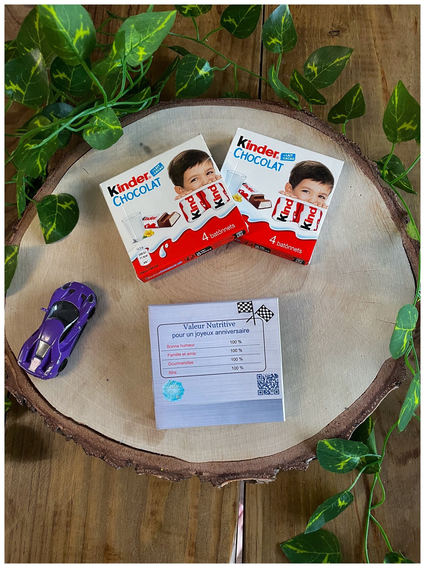 Kinder Chocolat ( Boite de 4 barres ) personnalisé